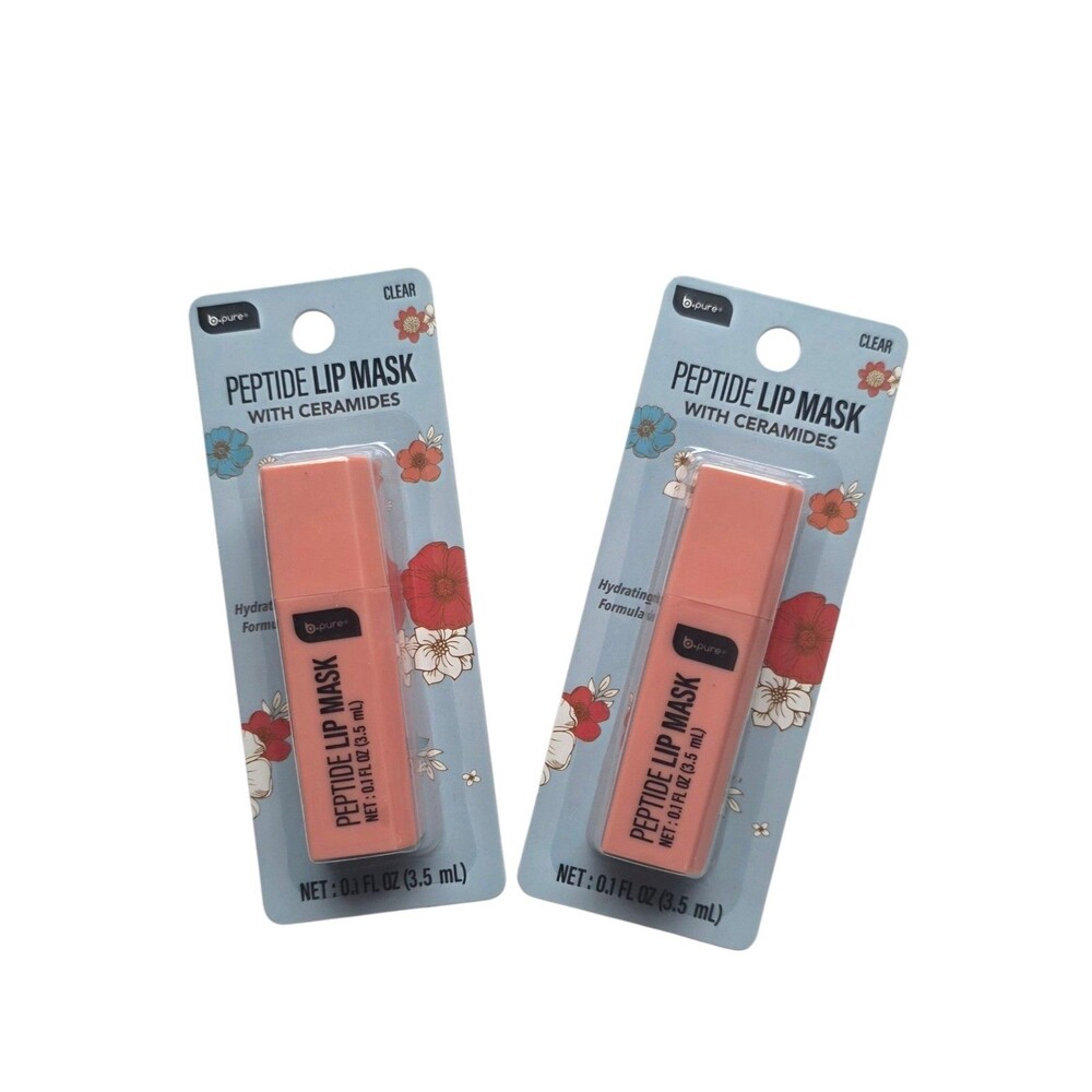 B•Pure Peptide Lip Mask with Ceramides Hydrating Formula 0.1 Fl.oz Each ~2pk